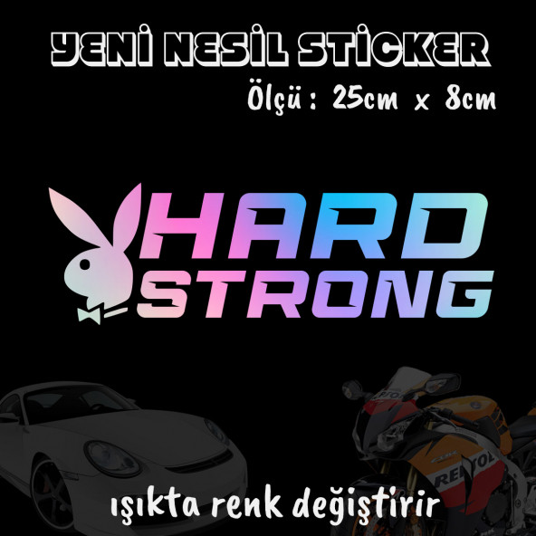 Hard Strong sticker - Hologram etiket yapıştırma 2 adet ürün görseli 1