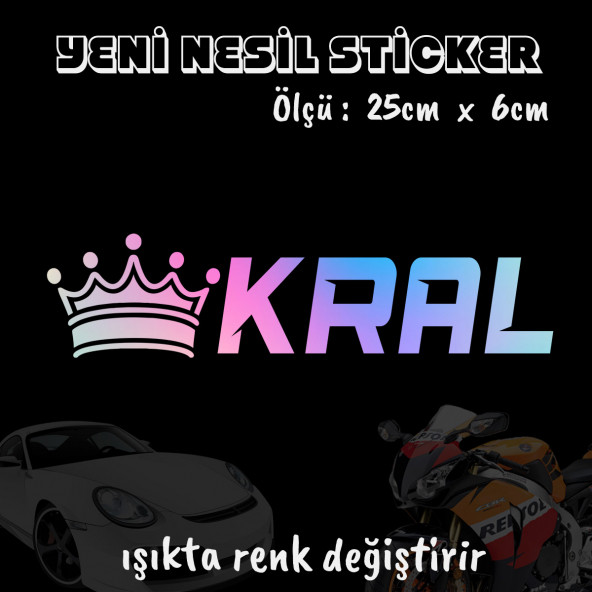 Kral tacı sticker - Hologram etiket yapıştırma 2 adet ürün görseli 1