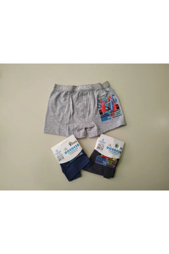 3lü Paket Erkek Çocuk Boxer ürün görseli 1