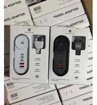 Powermaster PM-20659 15 Watt 2 Type-C + 2 USB-A Şarj + PD Lightning Adaptör ürün görseli 1
