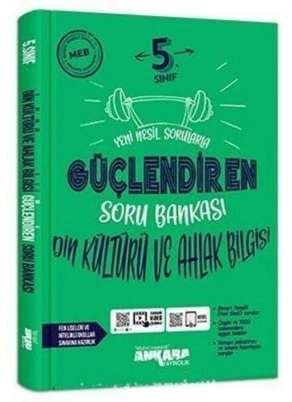 5. Sınıf Din Kültürü ve Ahlak Bilgisi Güçlendiren Soru Bankası Ankara Yayıncılık ürün görseli 1