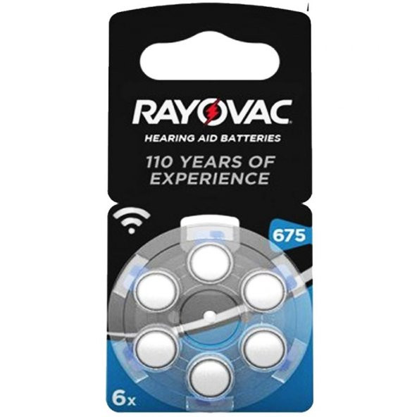 Rayovac 675 Numara Kulaklık Pili 6'Lı Paket ürün görseli 1