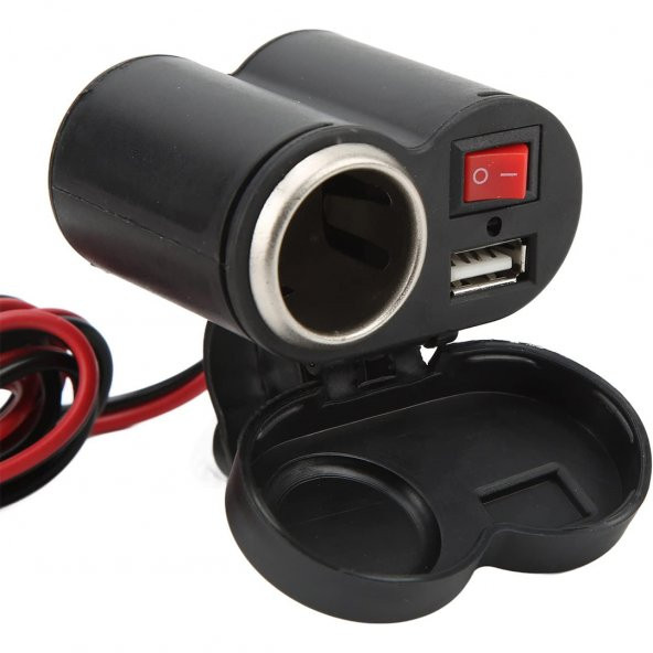 MOTOSİKLET ÇAKMAKLIK USB ŞARJ SOKETİ ürün görseli 1