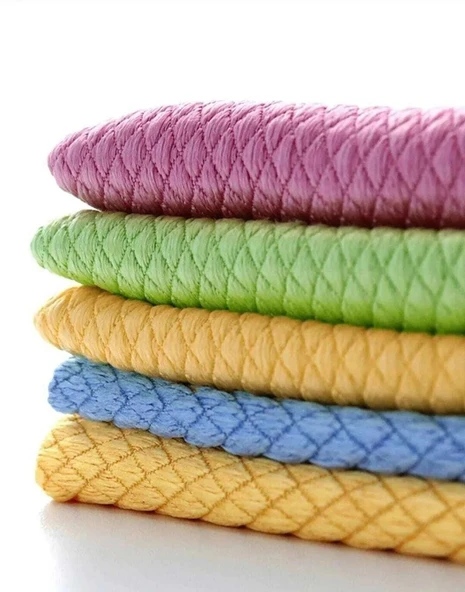 Bio Mix 2li Mikrofiber Baklava Desen Temizlik ve Cam Bezi (30x40) ürün görseli 1