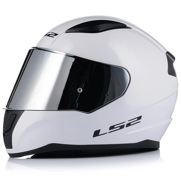 Ls2 Rapıd 2 Beyaz Fullface Motosiklet Kaskı Gri Camlı ürün görseli 1