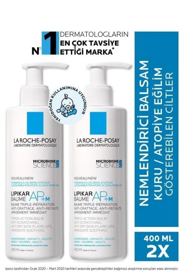 Atopiye Eğilim Gösterebilen Ciltler Lipikar Baume Balsam Losyon 400 Mlx2.. ürün görseli 1