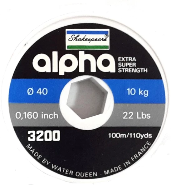 Shakespeare Alpha Black 100 mt. Misina  0,50 mm ürün görseli 1