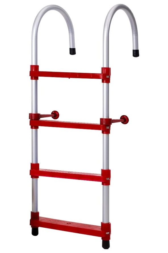 Hobi Store Portatif Tekne Merdiveni ( Kırmızı )  5 Basamaklı ürün görseli 1