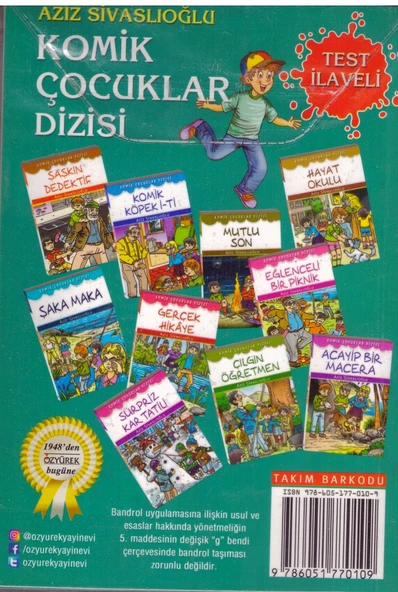 ÖZYÜREK KOMİK ÇOCUKLAR DİZİSİ ( 10 KİTAP ) ürün görseli 1