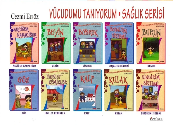 ÖZYÜREK VÜCUDUMU TANIYORUM SAĞLIK SERİSİ ( 10 KİTAP ) ürün görseli 1
