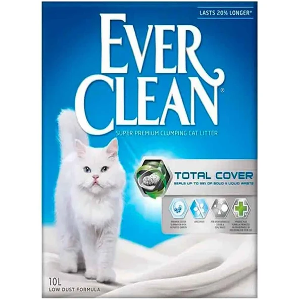 Ever Clean Total Cover Koku Önleyici Kedi Kumu 10 lt ürün görseli 1