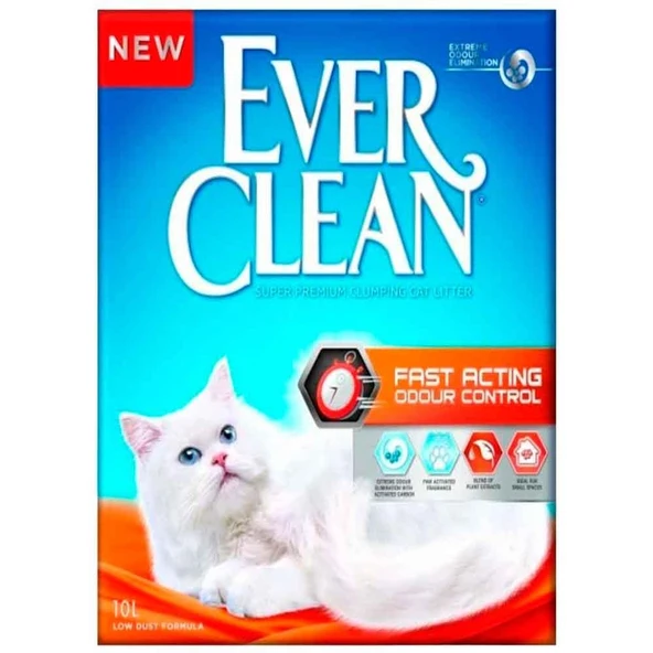 Ever Clean Fast Acting Odour Control Hızlı Koku Etkili Kedi Kumu 10 lt ürün görseli 1