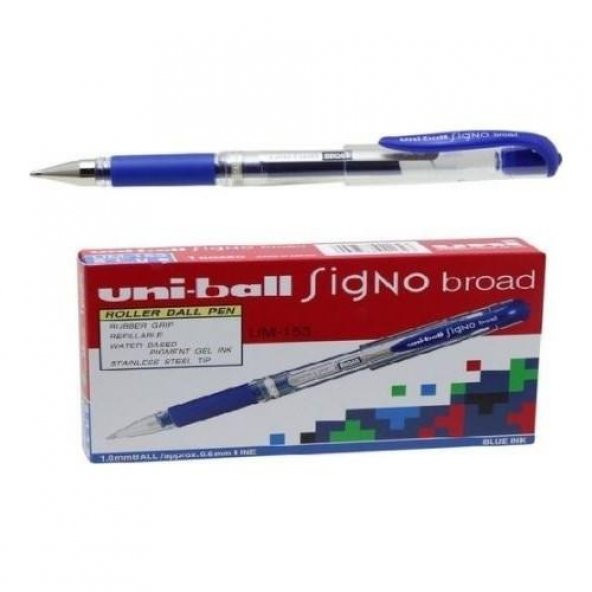UNI JEL IMZA  KALEM  1mm MAVI 12 LI (UM-153) ürün görseli 1