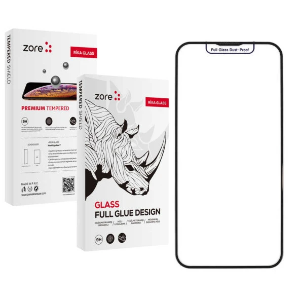 Vendas Apple iPhone 14 Pro Max Zore Rika Premium Temperli Cam Ekran Koruyucu ürün görseli 1