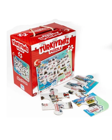 Türkiyemiz Çocuk Puzzle 24 Parça - Resim 2