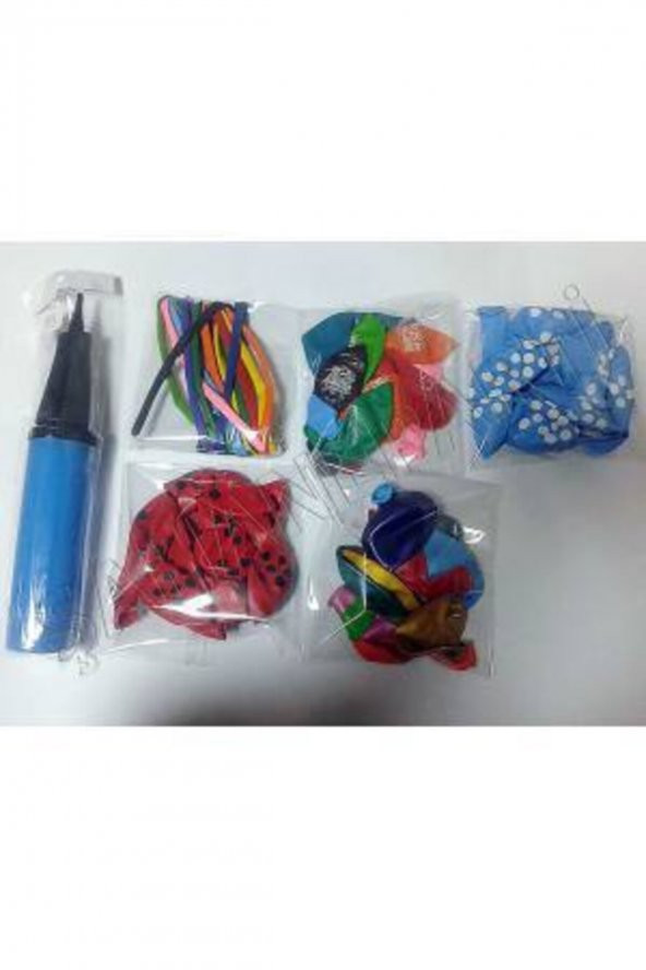 Balon Pompası Ve 50 Balon - Erkek Doğum Günü ürün görseli 1