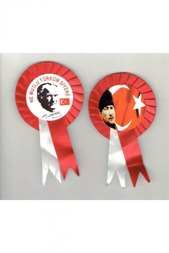 Mustafa Kemal Atatürk Etkinlik Rozeti 2 Adet ürün görseli 1