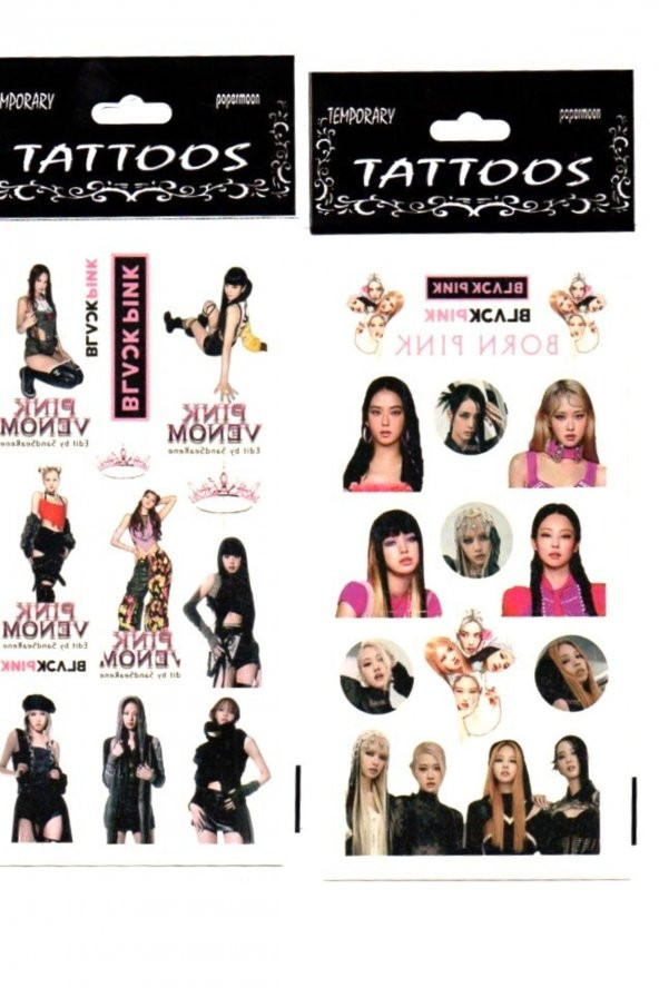 Blackpink Temalı Tattoo ürün görseli 1