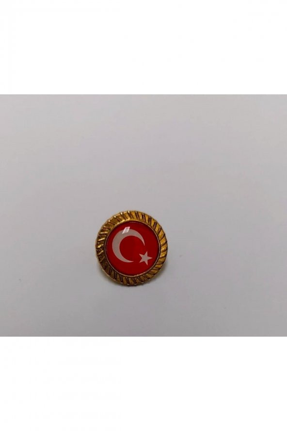 Türk Bayragı Rozeti Paslanmaz - Resim 2