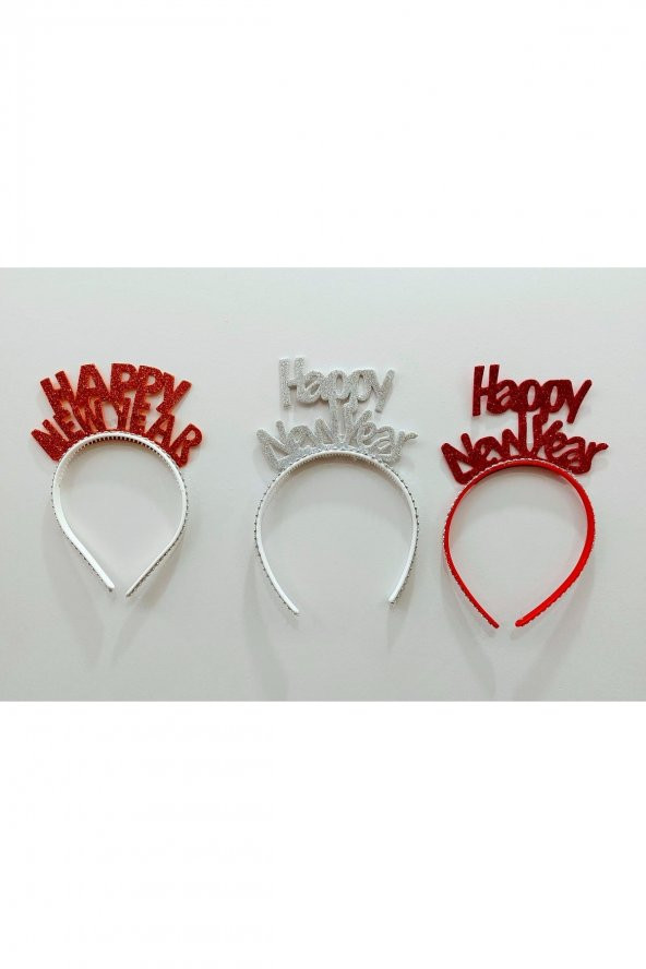 Happy Newyear Taç Set Yılbaşı 3 Adet ürün görseli 1
