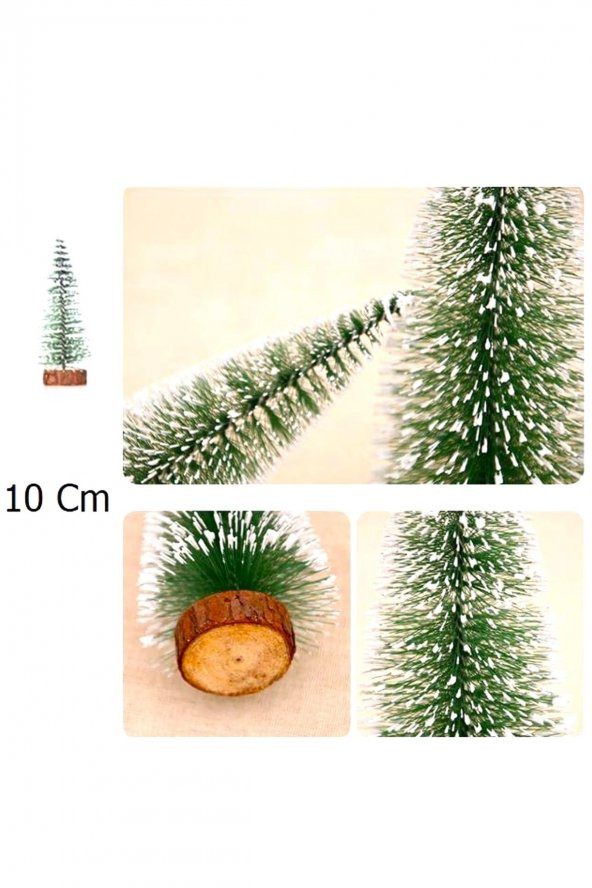 Üzeri Karlı Masa Üstü Çam Ağacı 10 Cm ürün görseli 1