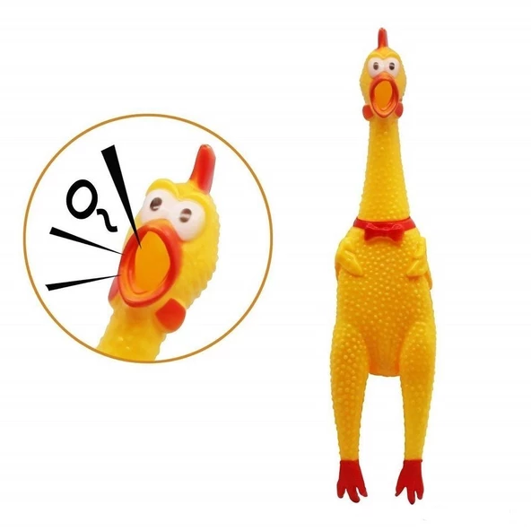 Öten Tavuk Köpek Oyuncağı Small 16 cm ürün görseli 1