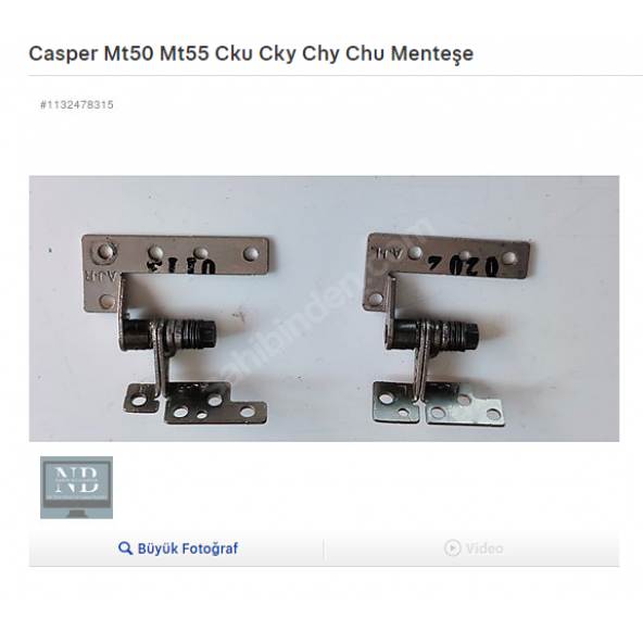 Casper Mt50 Mt55 Cku Cky Chy Chu Ckv Menteşe ürün görseli 1