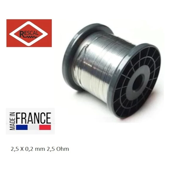 Rescal Yassı Rezistans Teli 2,5X0,20Mm ( 5 Metre ). - 529024938 ürün görseli 1
