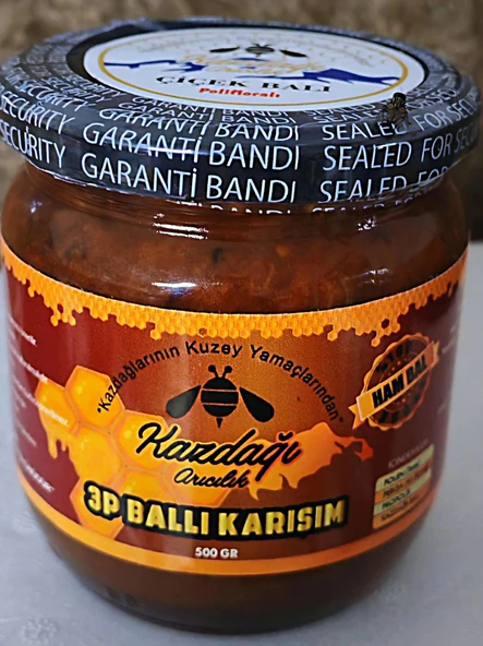 Kazdağı 3 Mix 500g (Çiçek Balı • Polen • Perga Karışımı) ürün görseli 1