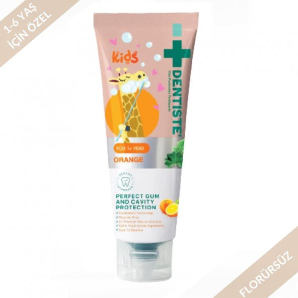 Dentiste Kids 1+ Yaş Portakal Aromalı Diş Macunu 60gr ürün görseli 1