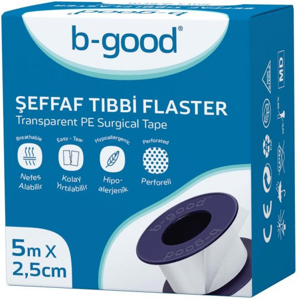 B-Good Esnek Tıbbi Flaster 5mx25mm ürün görseli 1