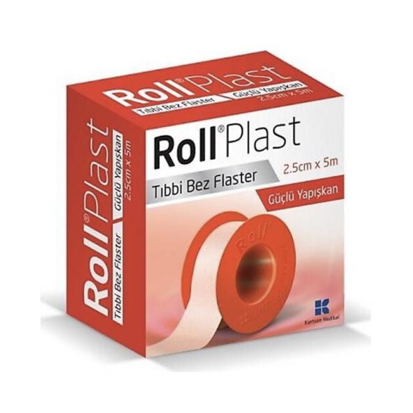 Roll Plast Tıbbi Flaster 2,5 cm x 5 m ürün görseli 1