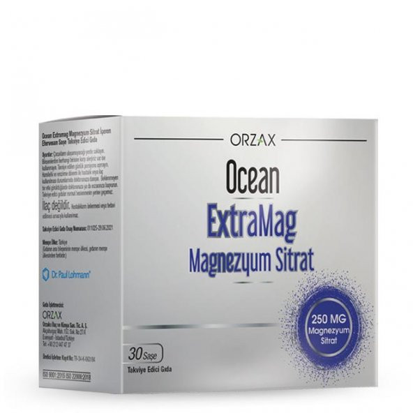 Ocean ExtraMag Magnezyum Sitrat ve P5P 30 Saşe ürün görseli 1