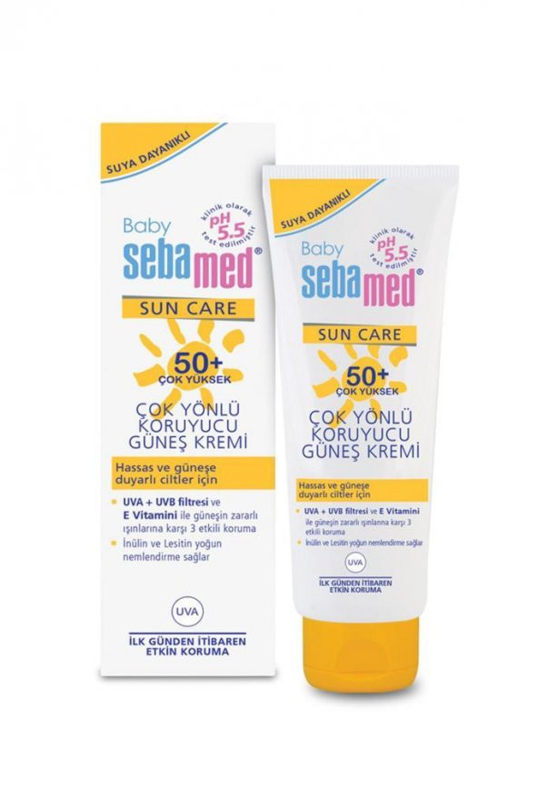 Sebamed Baby Sun Care SPF50+ Çok Yönlü Koruyucu Güneş Kremi 75ml ürün görseli 1