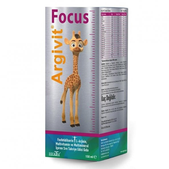 Argivit Focus Şurup 150ml - Resim 2