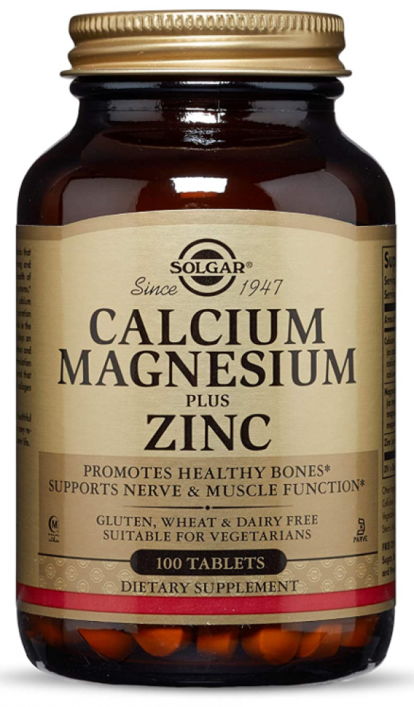Solgar Calcium Magnesium Plus Zinc 100 Tablet ürün görseli 1