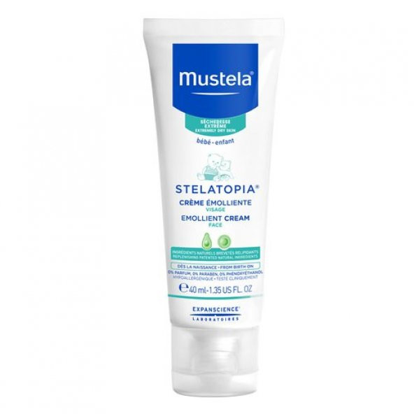 Mustela Stelatopia Emollient Face Cream 40ml | Yüz Kremi ürün görseli 1
