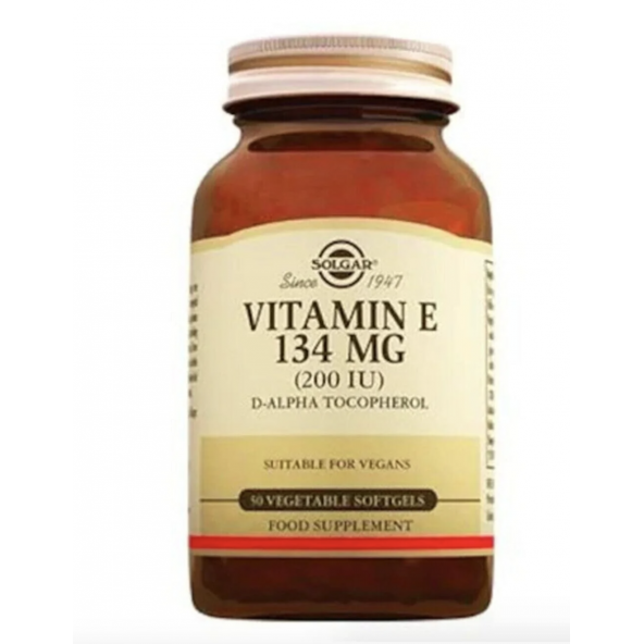 Solgar Vitamin E 200 IU 50 Vegetable Softgel ürün görseli 1