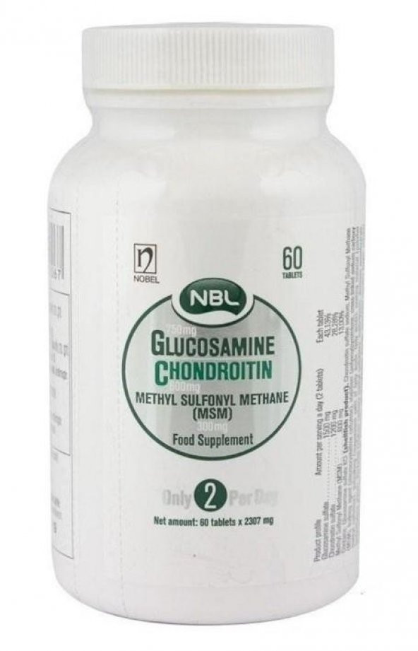 Nbl Glukozamin Kondroitin MSM 60 Tablet ürün görseli 1