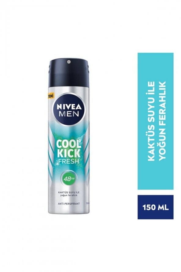 Nıvea Erkek Deo Cool Kick Fresh 150ml (yeni) ürün görseli 1