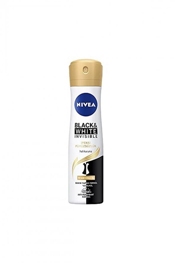 Nıvea Kadın Black & Whıte Invısıble Ipeksi Pürüzsüzlük 150ml ürün görseli 1