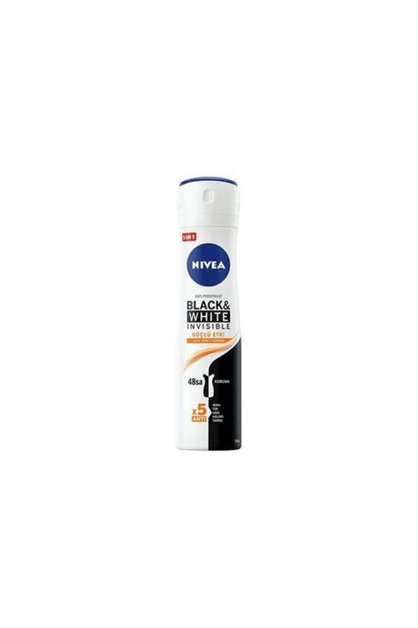 Nıvea Black & White Invısıble Güçlü Etki Kadın Sprey Deodorant 150 ml ürün görseli 1