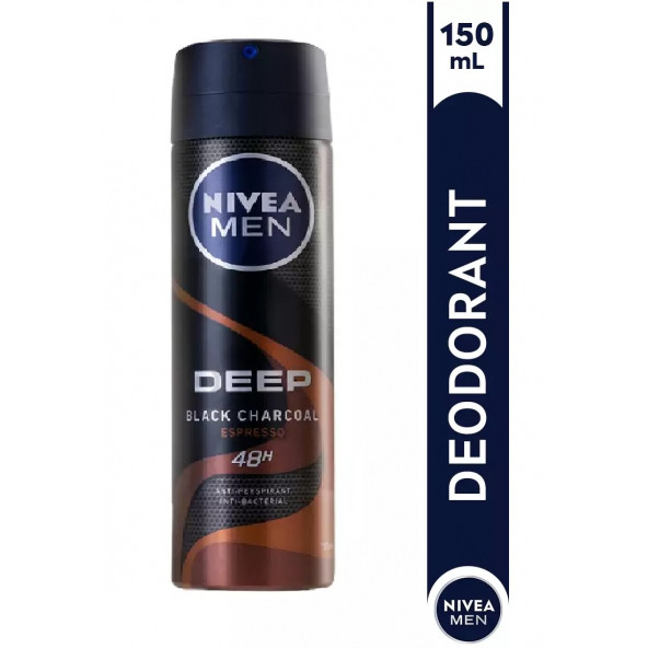 Nivea Deep Espresso For Men Deodorant 150 Ml ürün görseli 1