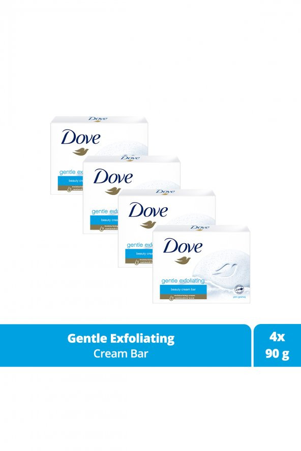 Dove Beauty Cream Bar Katı Güzellik Sabunu Gentle Exfoliating Nemlendirici Etkili 90 G X4 Adet ürün görseli 1