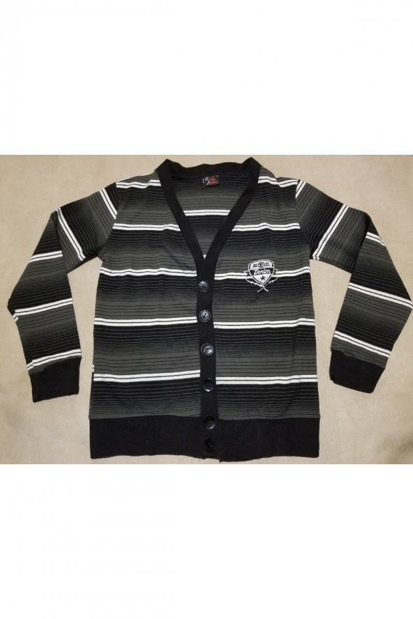 RELE JEANS ÇİZGİLİ HIRKA ürün görseli 1