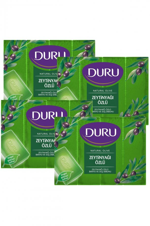 Duru Natural Olive Zeytinyağlı 16 Adet Banyo Sabunu 4X600Gr ürün görseli 1