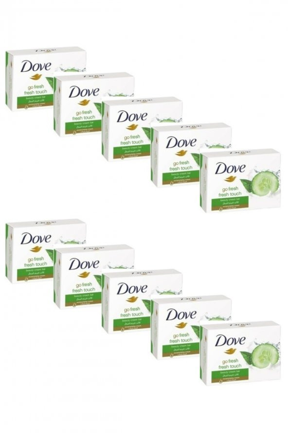 Dove Cream Bar Salatalık Ve Yeşil Çay Ferahlığı Katı Sabun 100 gr X 10 Adet ürün görseli 1