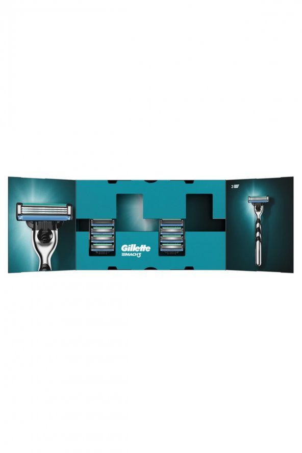 Gillette Mach3 Yedek Tıraş Bıçağı 8li ürün görseli 1