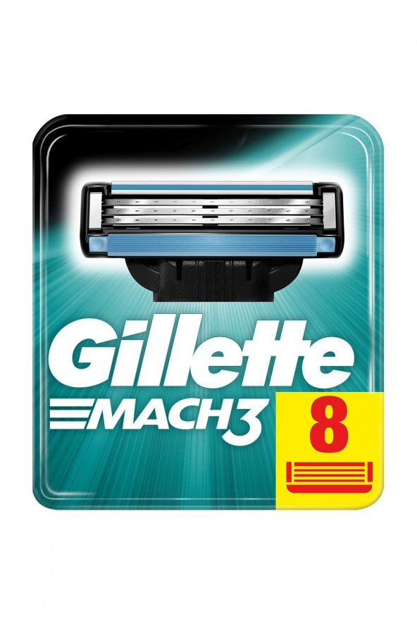 Gillette Mach3 Yedek Tıraş Bıçağı 8li - Resim 3