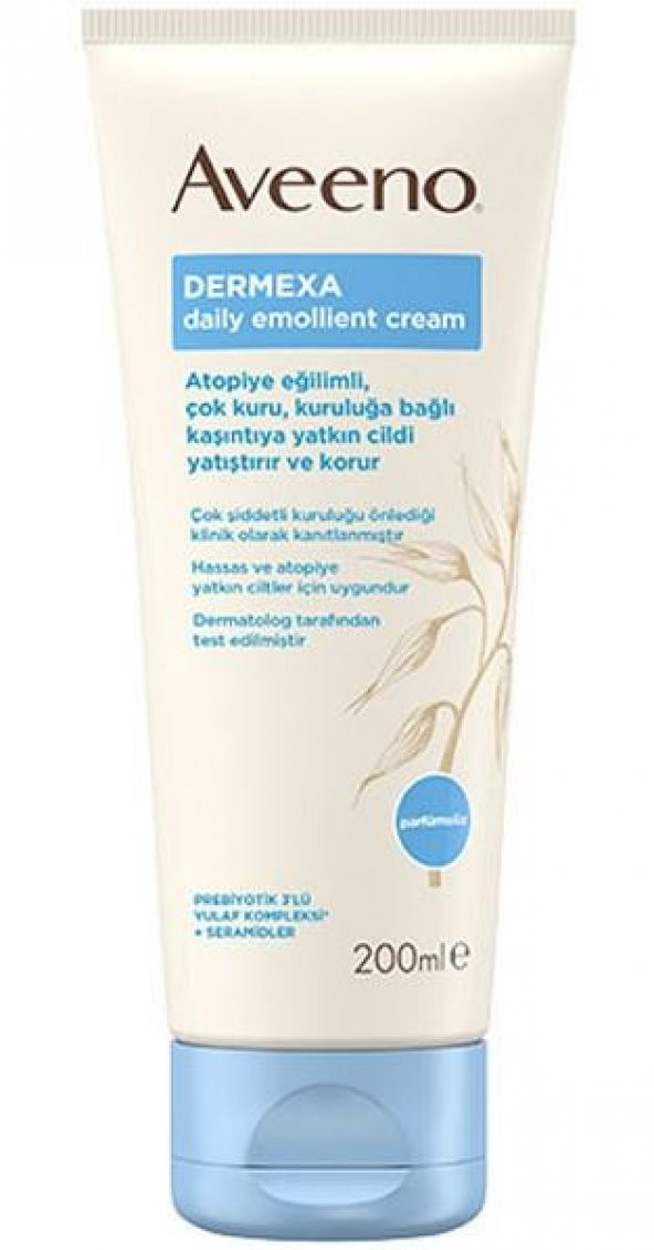 Aveeno Dermexa Daily Emollient Cream 200 ml | Atopik Cilt Nemlendirici ürün görseli 1